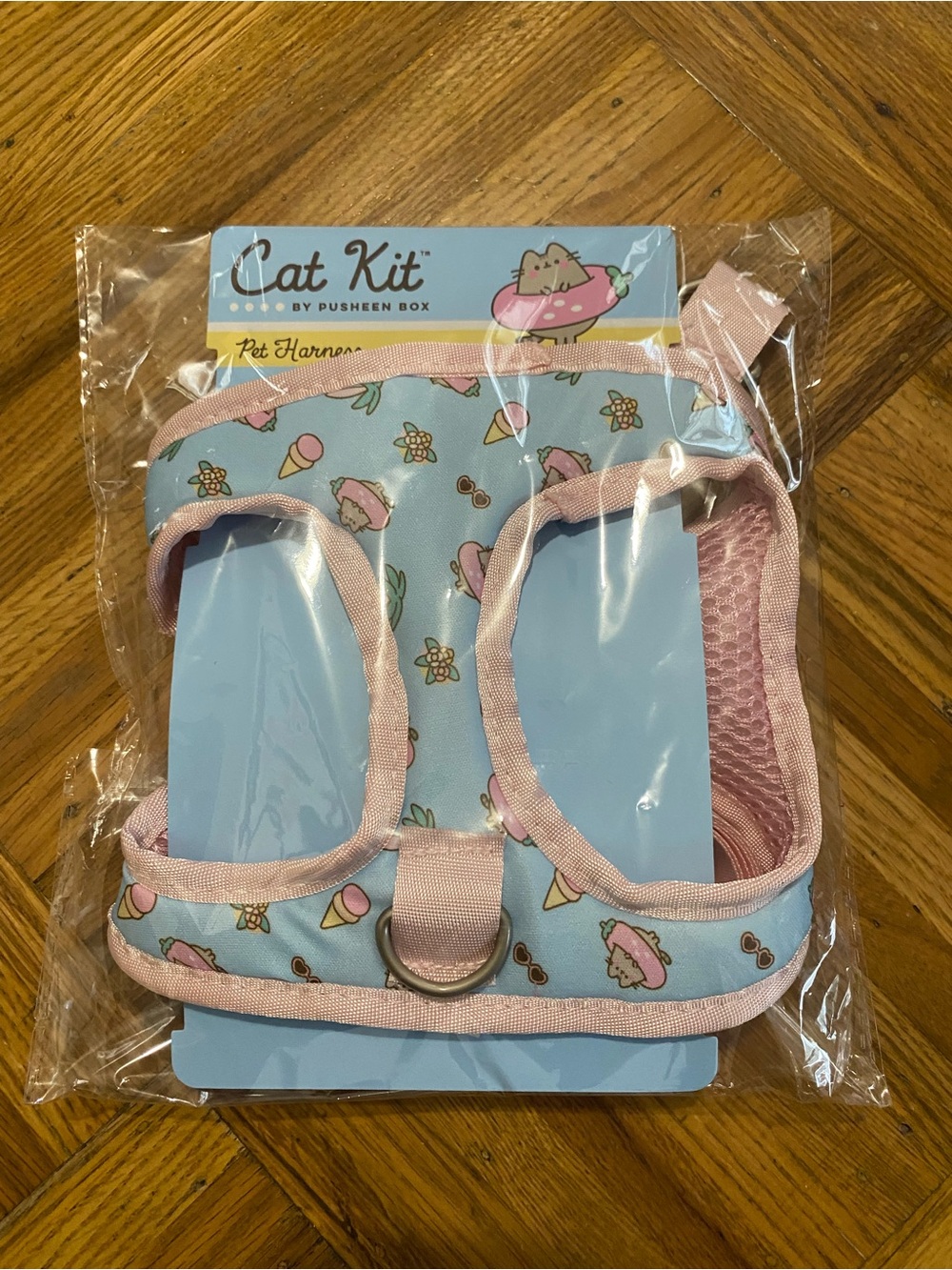 Cat Kit Pusheen Blue & Pink Pet Harness and Leash NEW